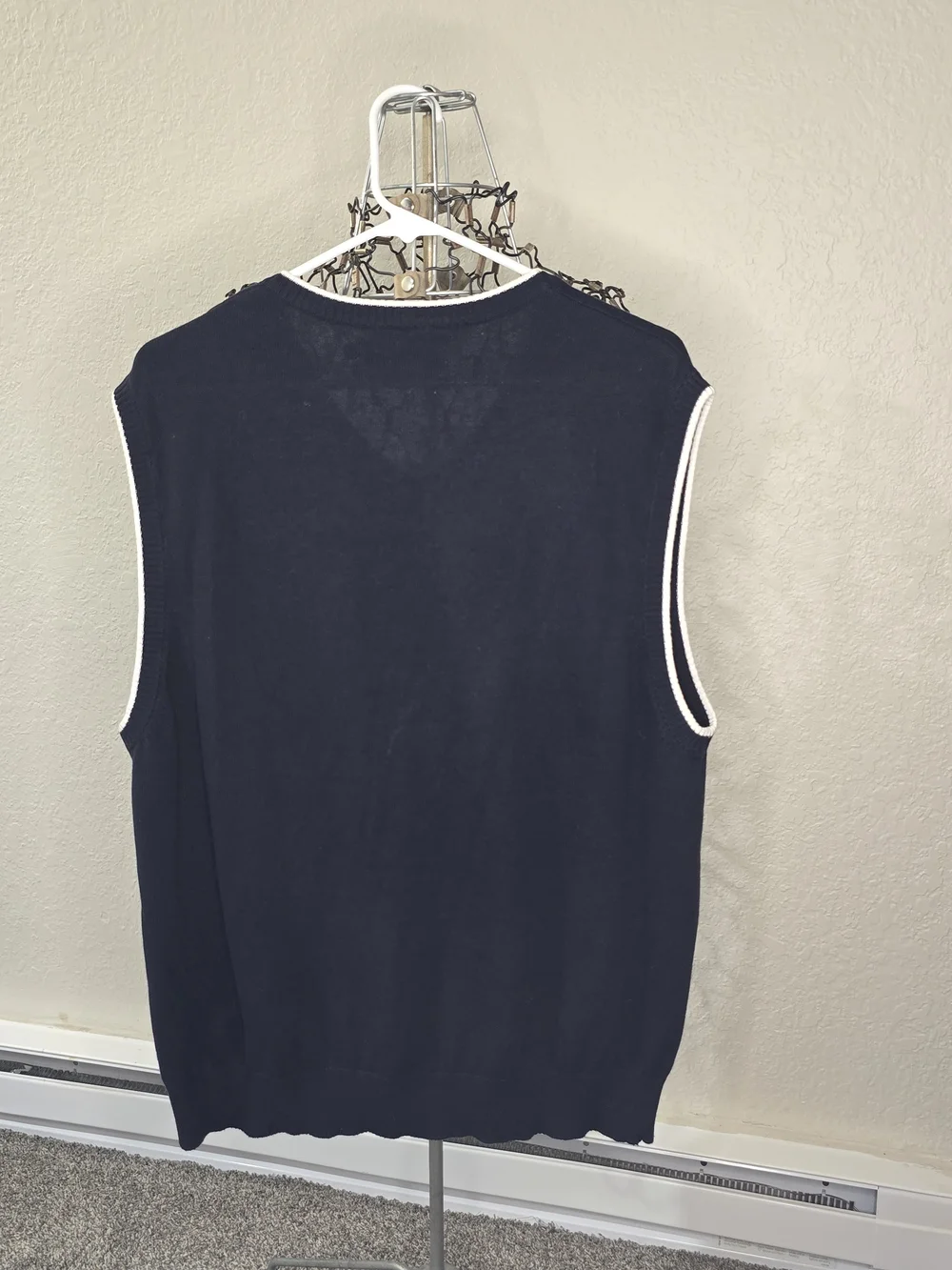 U.S. Polo Assn. Men's Navy V-Neck Sweater Vest